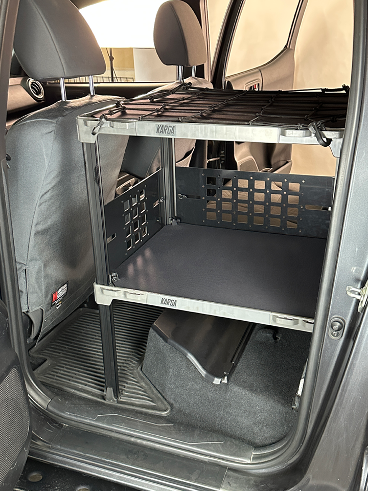 KARGA - Double Level 'Seat Delete' for the Toyota Tacoma 4 Door, 2nd & 3rd Gens ONLY