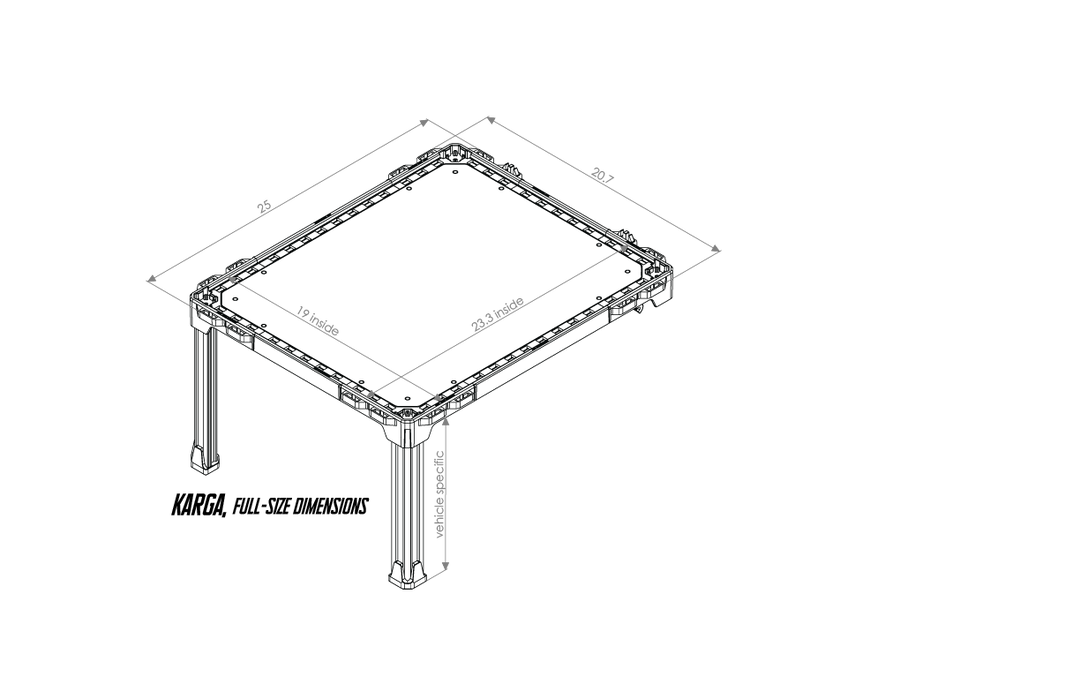 KARGA - Single Level 'Over-The-Seat' with SIDES